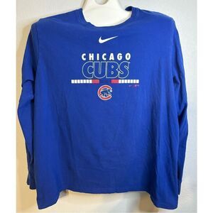Chicago Cubs Long Sleeve T shirt Nike The Nike Tee Size XL